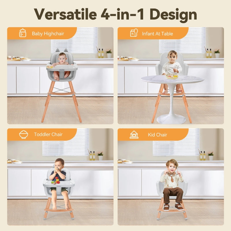 Wooden Baby Dining Chair