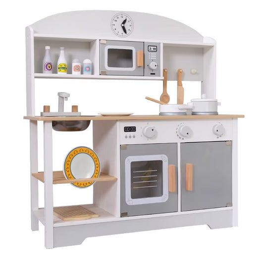 Wooden Kids Pretend Kitchen Set
