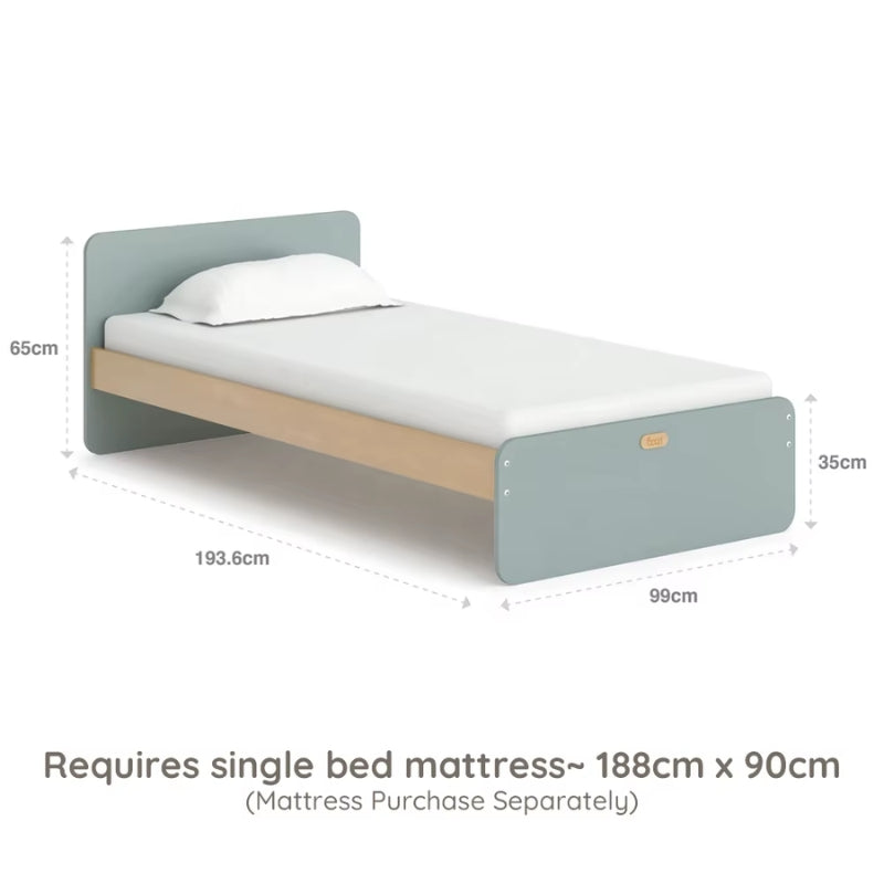 Wooden Twin Kids Bed with Storage