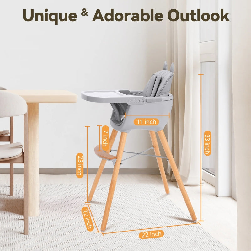 Wooden Baby Dining Chair