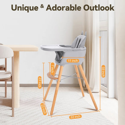 Wooden Baby Dining Chair