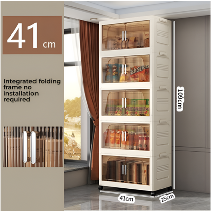 Home Foldable Closet Plastic Transparent Storage Boxes Clothes Quilt Storage Boxes Storage Cabinets Folding Storage Cabinet